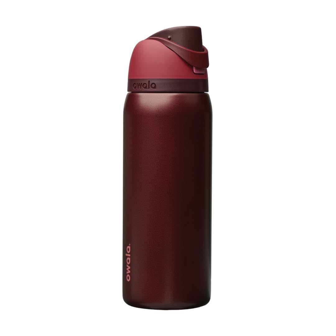 Owala FreeSip Stainless Steel Water Bottle 24 oz Very, Very Dark