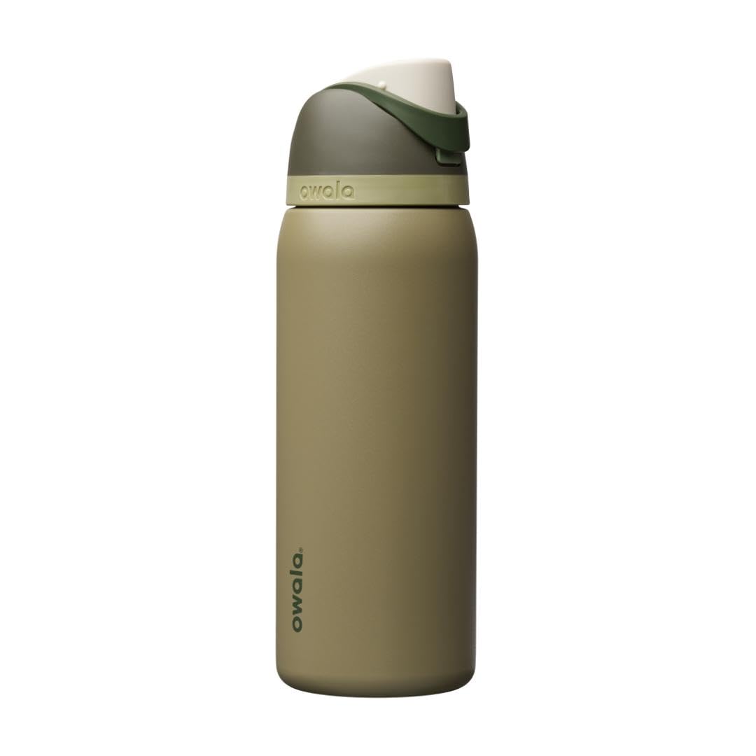 Owala FreeSip Stainless Steel Water Bottle 24 oz Very, Very Dark