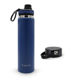 Oat 24oz Insulated Water Bottle, Triple-Walled Stainless Steel Thermos, Leak Proof Wide Mouth Flask with Bonus Spout Lid, BPA-Free for Gym, Travel, Sports, Hot & Cold Drinks