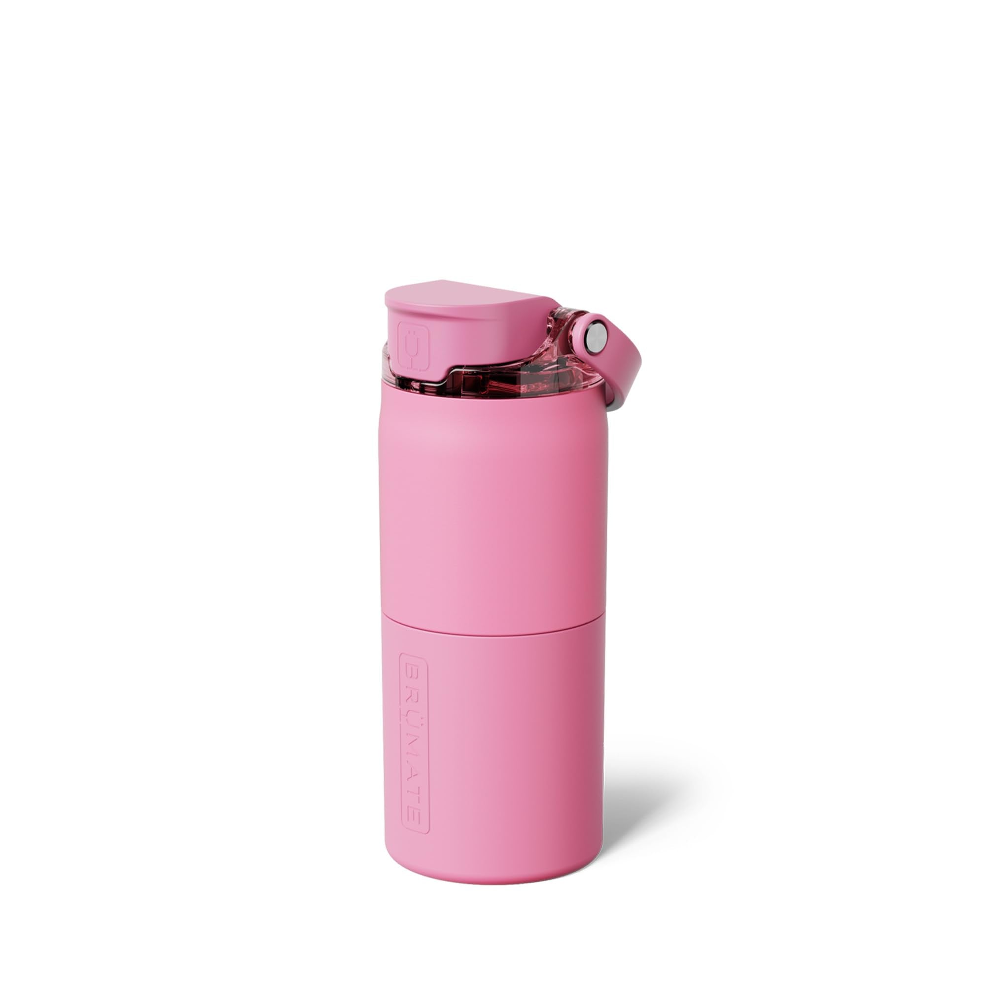 BrüMate Rise 25oz Water Bottle With 100% Leakproof Covered Silicone Straw | Insulated Stainless Steel Water Bottle | Cup-Holder Friendly | Fast Flow | Soft Sip Silicone Spout | BPA-Free (Sage)