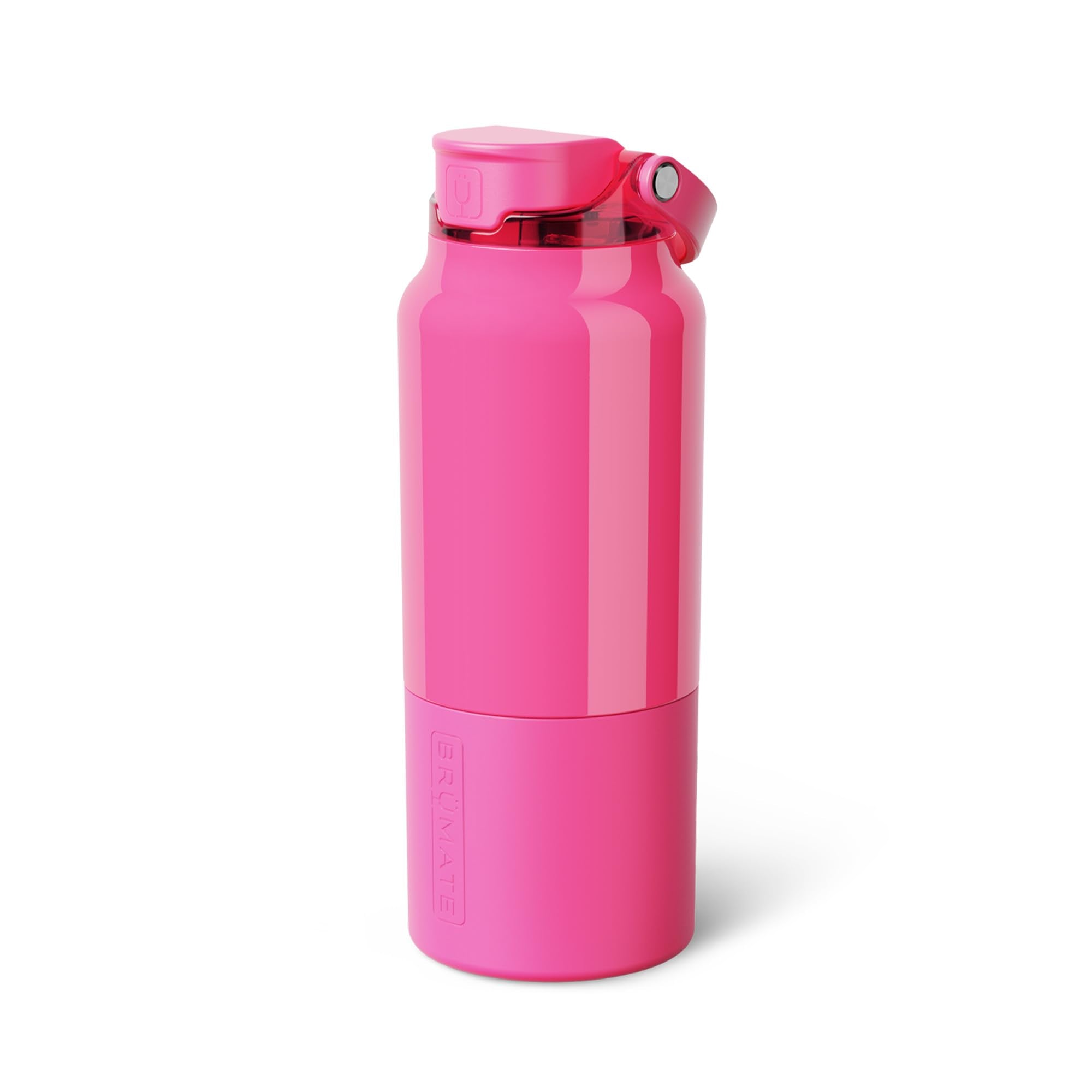BrüMate Rise 25oz Water Bottle With 100% Leakproof Covered Silicone Straw | Insulated Stainless Steel Water Bottle | Cup-Holder Friendly | Fast Flow | Soft Sip Silicone Spout | BPA-Free (Sage)
