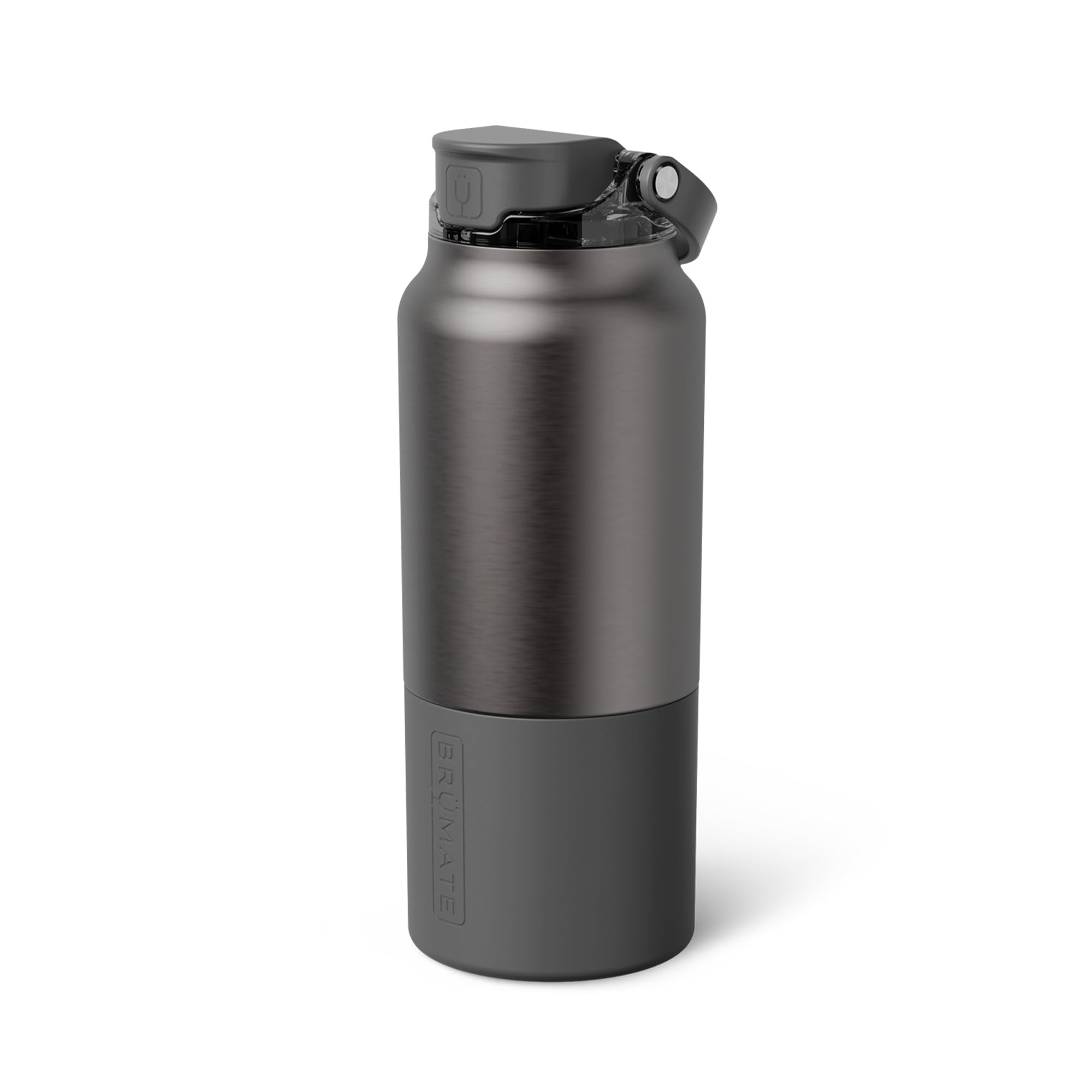 BrüMate Rise 25oz Water Bottle With 100% Leakproof Covered Silicone Straw | Insulated Stainless Steel Water Bottle | Cup-Holder Friendly | Fast Flow | Soft Sip Silicone Spout | BPA-Free (Sage)
