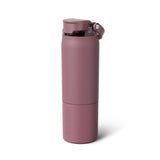 BrüMate Rise 25oz Water Bottle With 100% Leakproof Covered Silicone Straw | Insulated Stainless Steel Water Bottle | Cup-Holder Friendly | Fast Flow | Soft Sip Silicone Spout | BPA-Free (Sage)