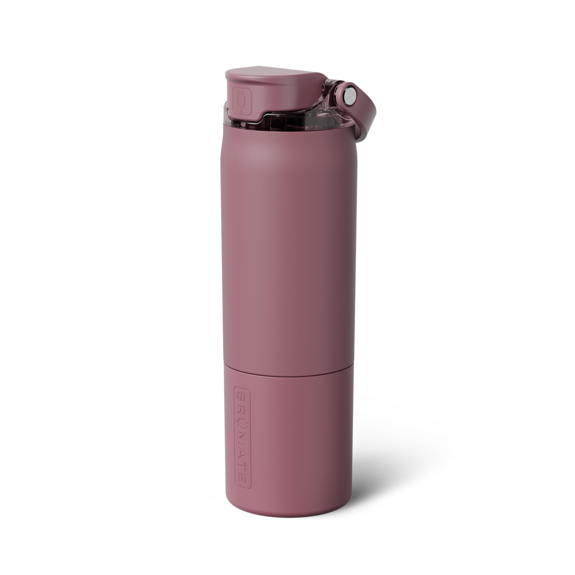 BrüMate Rise 25oz Water Bottle With 100% Leakproof Covered Silicone Straw | Insulated Stainless Steel Water Bottle | Cup-Holder Friendly | Fast Flow | Soft Sip Silicone Spout | BPA-Free (Sage)