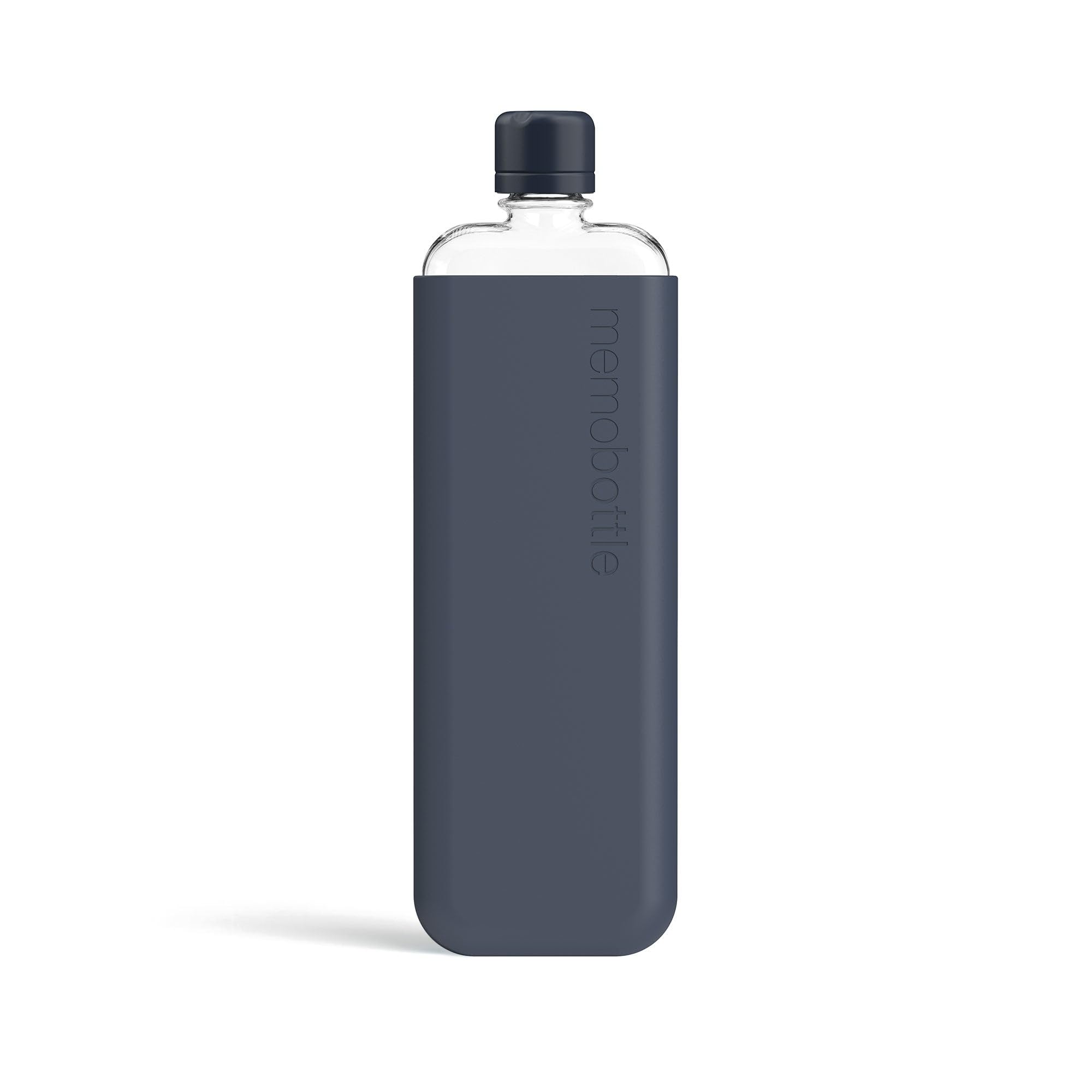 memobottle SLIM (Sea Mist) Bundle - 15oz (450ml) - Bottle, silicone sleeve & lid | Sleek, Slim & Flat Water Bottle for Bags & Laptops | BPA Free Tritan | Modern, Minimalist | Ideal for Daily Use