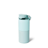 BrüMate Rise 25oz Water Bottle With 100% Leakproof Covered Silicone Straw | Insulated Stainless Steel Water Bottle | Cup-Holder Friendly | Fast Flow | Soft Sip Silicone Spout | BPA-Free (Sage)
