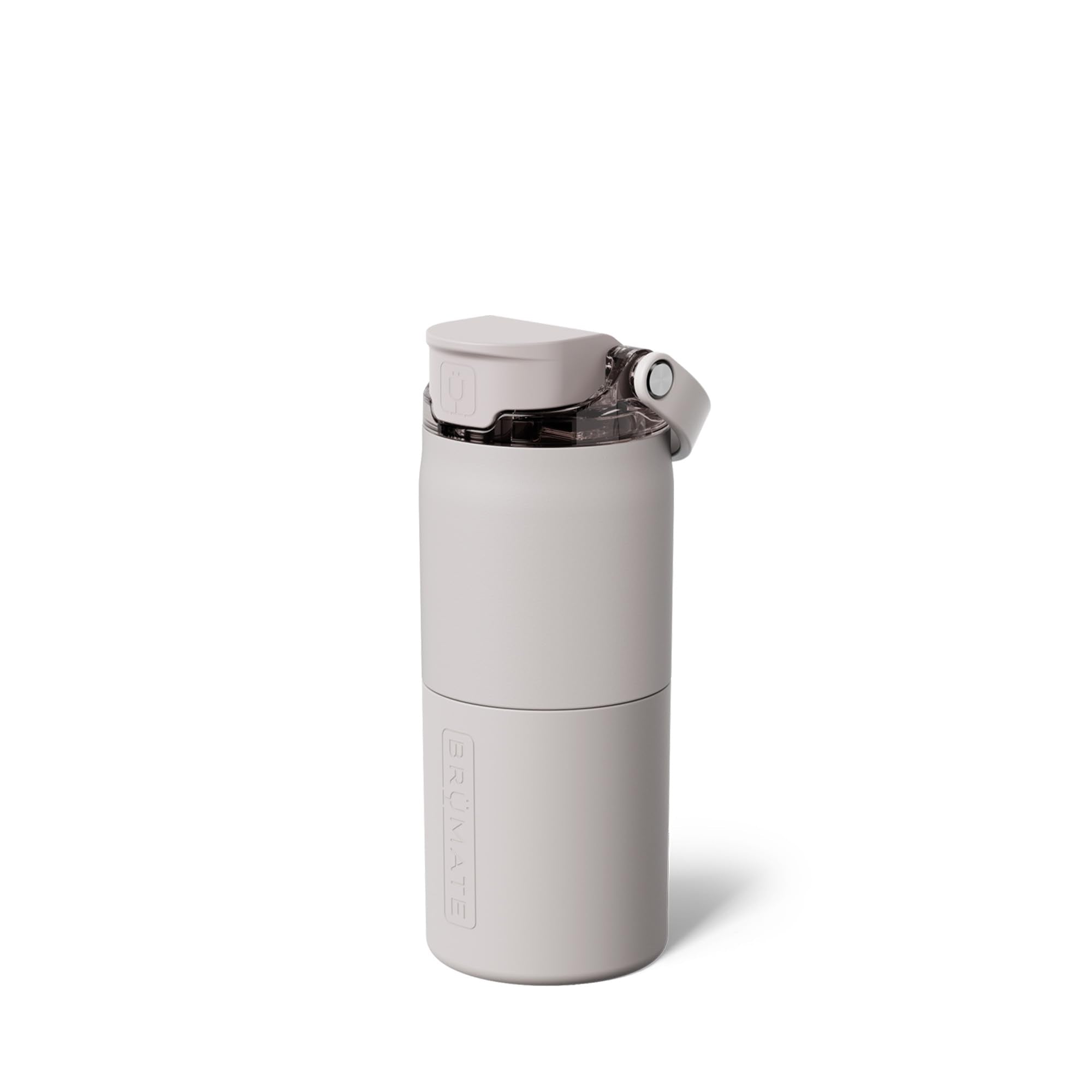 BrüMate Rise 25oz Water Bottle With 100% Leakproof Covered Silicone Straw | Insulated Stainless Steel Water Bottle | Cup-Holder Friendly | Fast Flow | Soft Sip Silicone Spout | BPA-Free (Sage)
