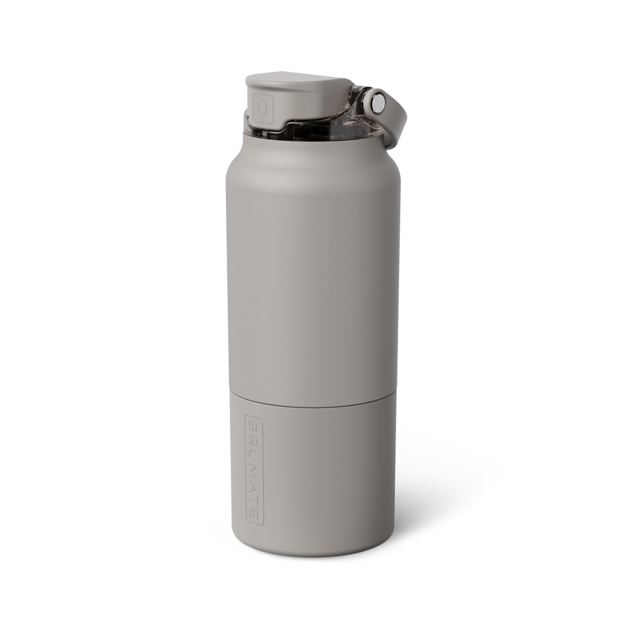 BrüMate Rise 25oz Water Bottle With 100% Leakproof Covered Silicone Straw | Insulated Stainless Steel Water Bottle | Cup-Holder Friendly | Fast Flow | Soft Sip Silicone Spout | BPA-Free (Sage)