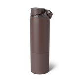 BrüMate Rise 25oz Water Bottle With 100% Leakproof Covered Silicone Straw | Insulated Stainless Steel Water Bottle | Cup-Holder Friendly | Fast Flow | Soft Sip Silicone Spout | BPA-Free (Sage)
