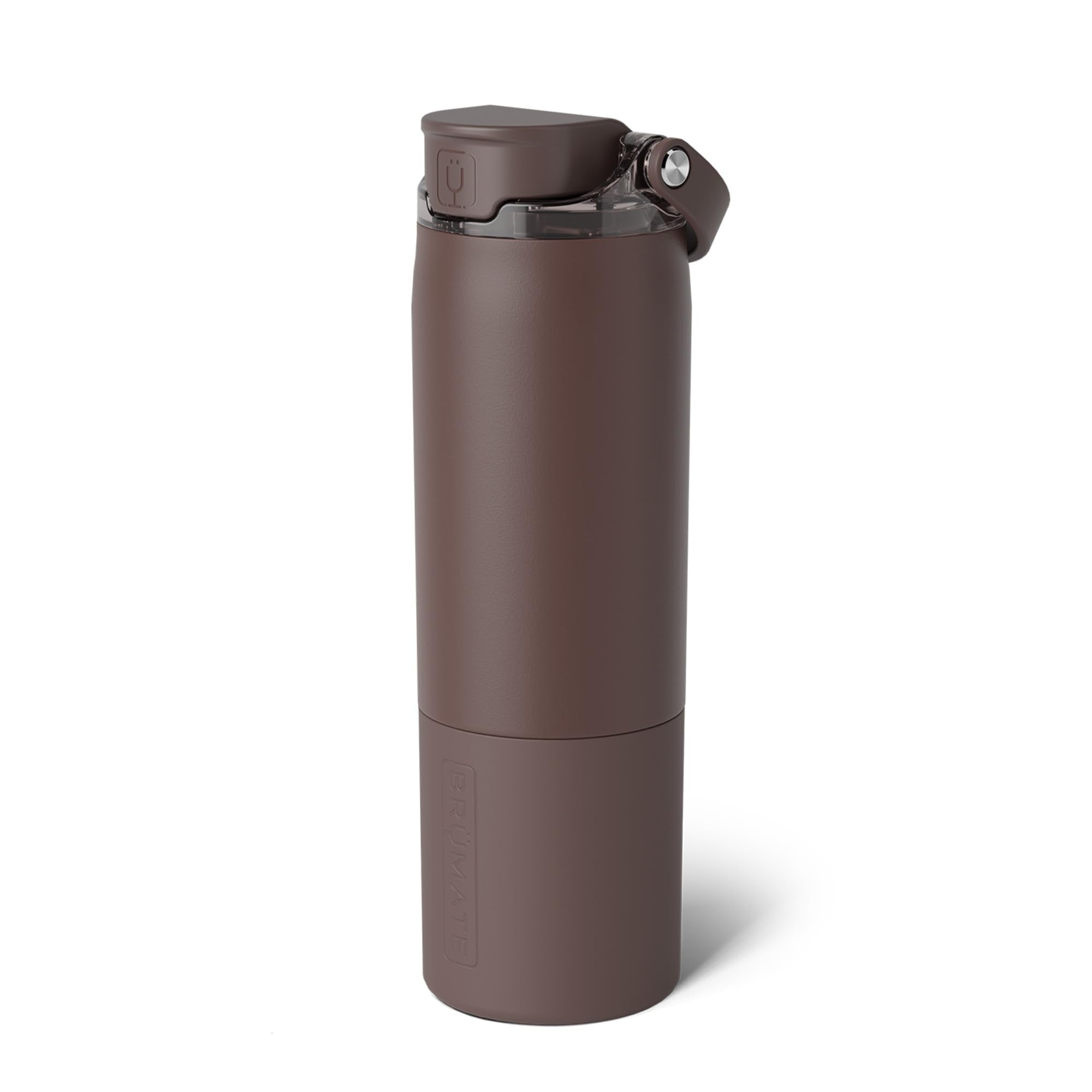 BrüMate Rise 25oz Water Bottle With 100% Leakproof Covered Silicone Straw | Insulated Stainless Steel Water Bottle | Cup-Holder Friendly | Fast Flow | Soft Sip Silicone Spout | BPA-Free (Sage)