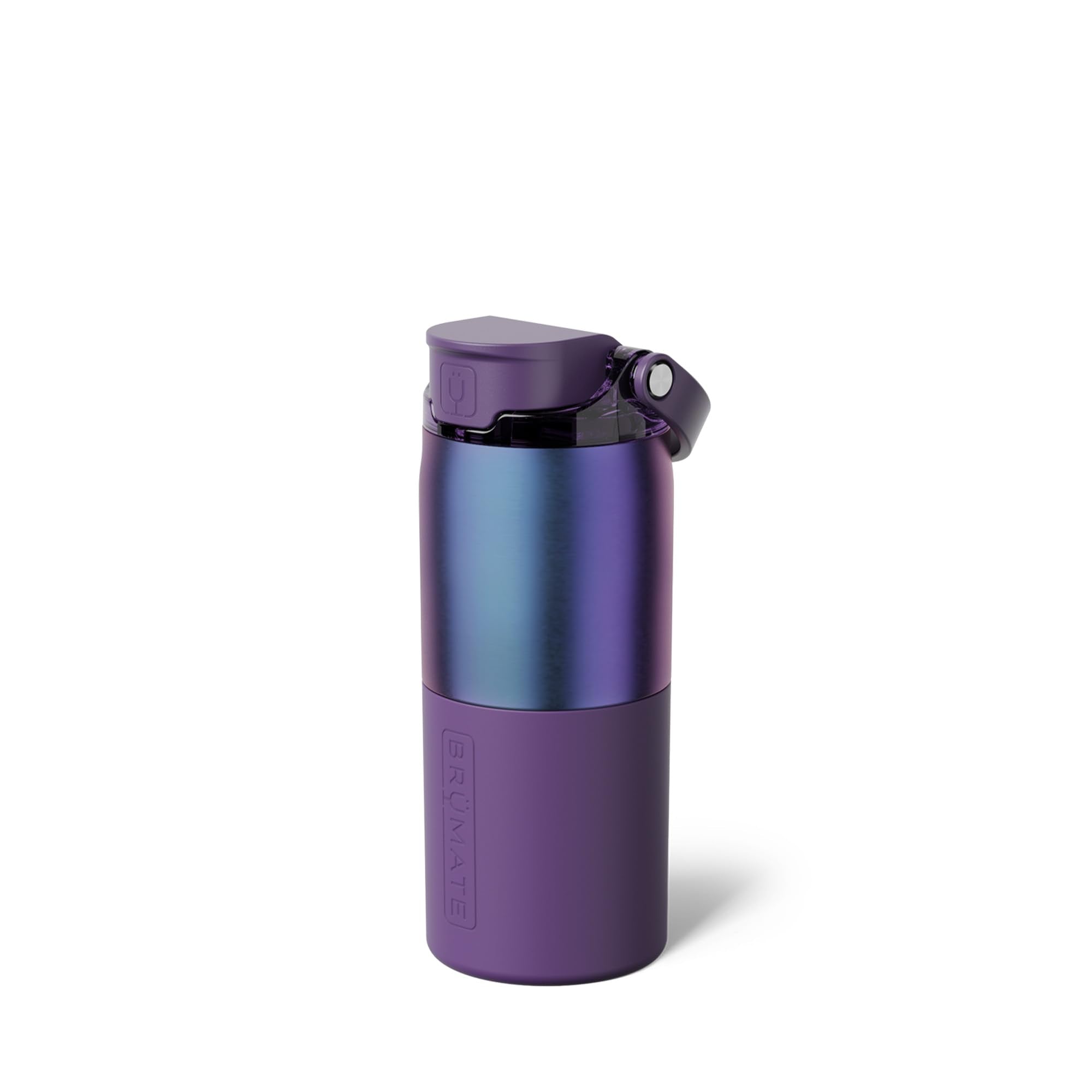 BrüMate Rise 25oz Water Bottle With 100% Leakproof Covered Silicone Straw | Insulated Stainless Steel Water Bottle | Cup-Holder Friendly | Fast Flow | Soft Sip Silicone Spout | BPA-Free (Sage)