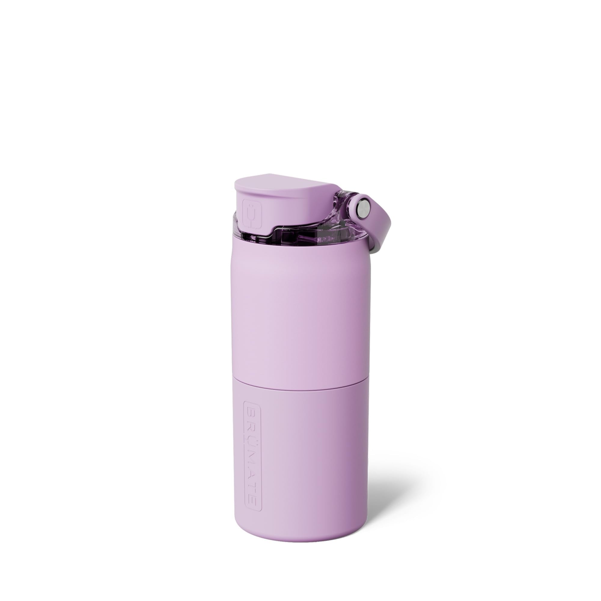 BrüMate Rise 25oz Water Bottle With 100% Leakproof Covered Silicone Straw | Insulated Stainless Steel Water Bottle | Cup-Holder Friendly | Fast Flow | Soft Sip Silicone Spout | BPA-Free (Sage)