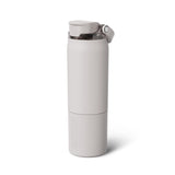 BrüMate Rise 25oz Water Bottle With 100% Leakproof Covered Silicone Straw | Insulated Stainless Steel Water Bottle | Cup-Holder Friendly | Fast Flow | Soft Sip Silicone Spout | BPA-Free (Sage)