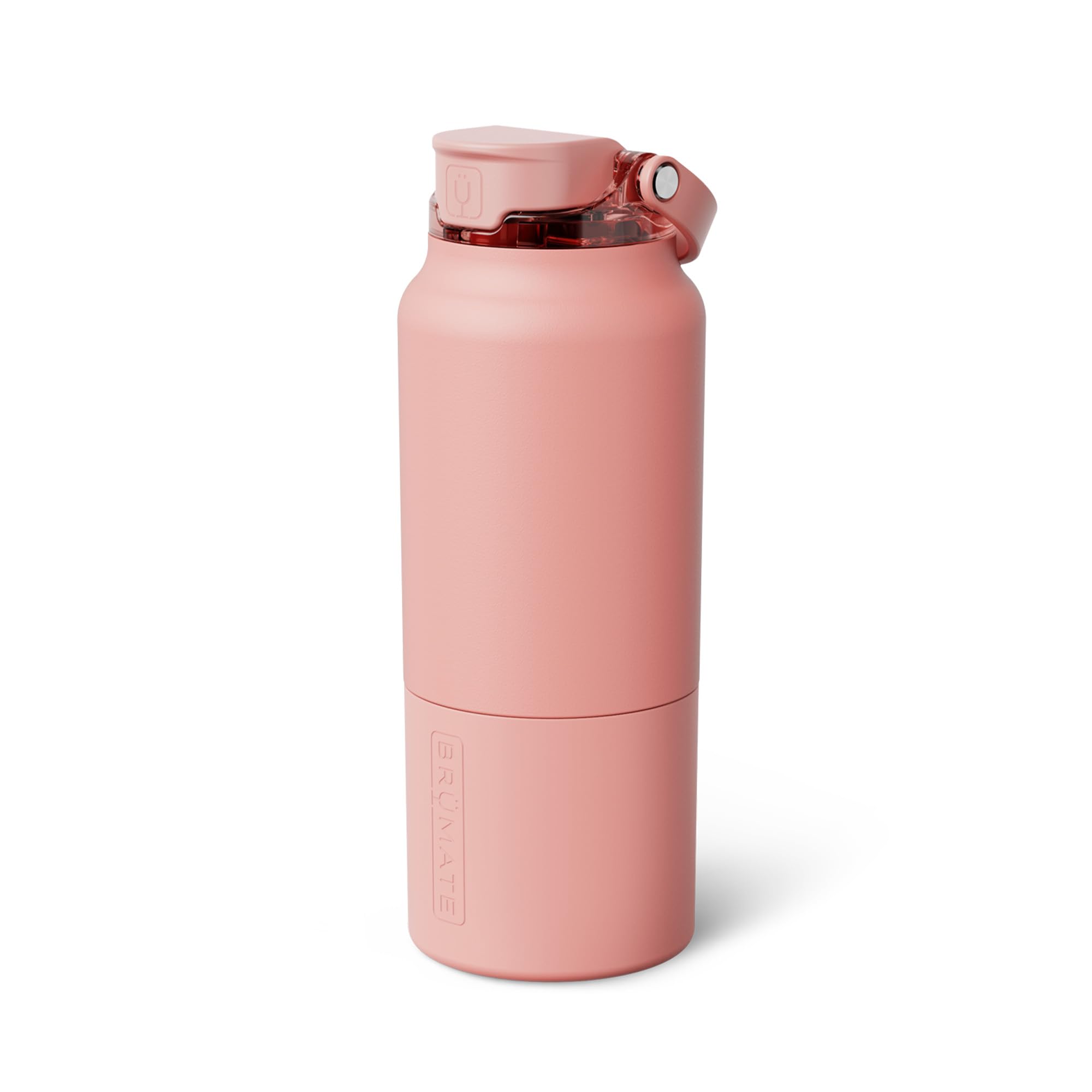 BrüMate Rise 25oz Water Bottle With 100% Leakproof Covered Silicone Straw | Insulated Stainless Steel Water Bottle | Cup-Holder Friendly | Fast Flow | Soft Sip Silicone Spout | BPA-Free (Sage)