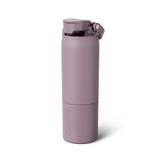 BrüMate Rise 25oz Water Bottle With 100% Leakproof Covered Silicone Straw | Insulated Stainless Steel Water Bottle | Cup-Holder Friendly | Fast Flow | Soft Sip Silicone Spout | BPA-Free (Sage)