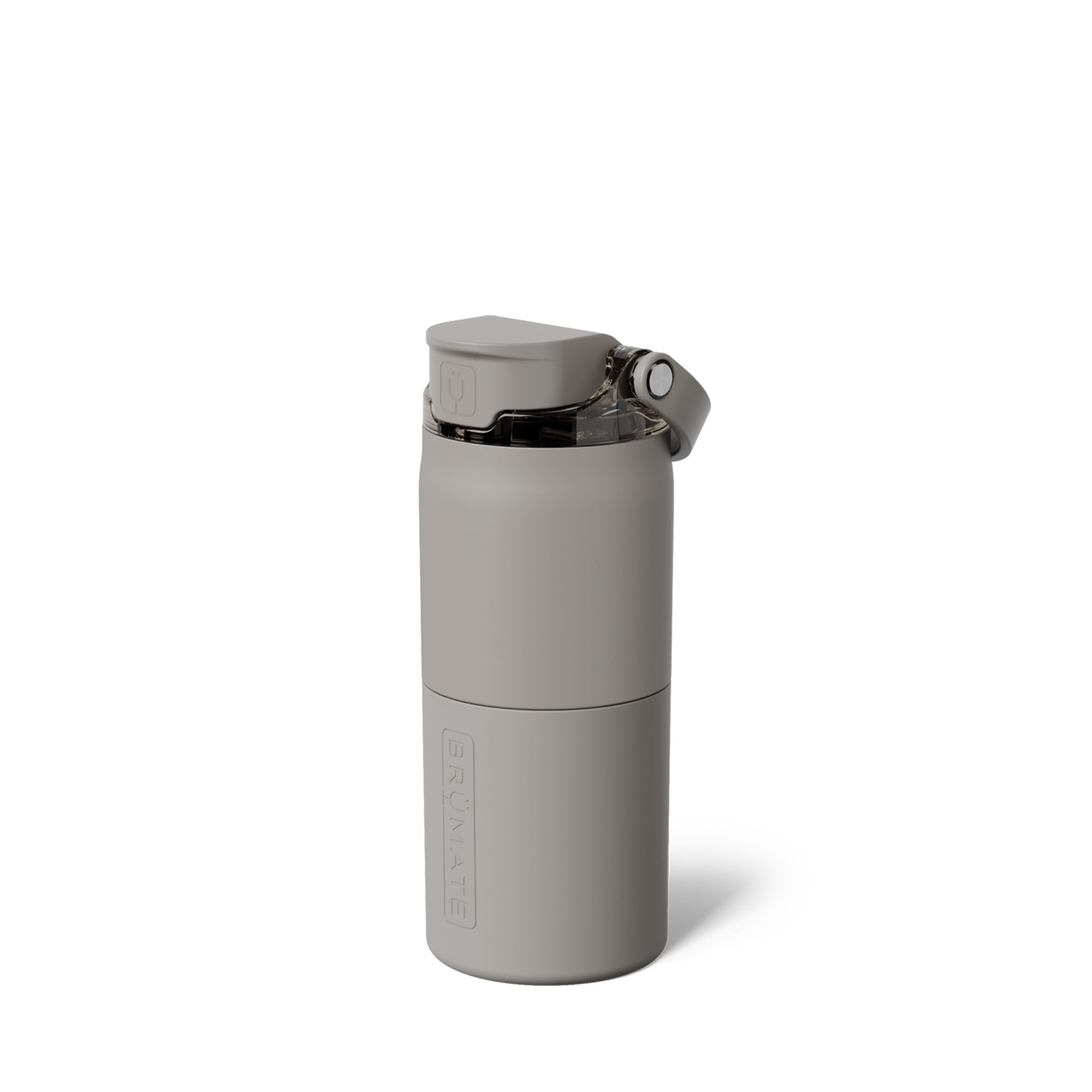 BrüMate Rise 25oz Water Bottle With 100% Leakproof Covered Silicone Straw | Insulated Stainless Steel Water Bottle | Cup-Holder Friendly | Fast Flow | Soft Sip Silicone Spout | BPA-Free (Sage)