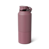 BrüMate Rise 25oz Water Bottle With 100% Leakproof Covered Silicone Straw | Insulated Stainless Steel Water Bottle | Cup-Holder Friendly | Fast Flow | Soft Sip Silicone Spout | BPA-Free (Sage)