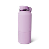 BrüMate Rise 25oz Water Bottle With 100% Leakproof Covered Silicone Straw | Insulated Stainless Steel Water Bottle | Cup-Holder Friendly | Fast Flow | Soft Sip Silicone Spout | BPA-Free (Sage)