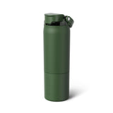 BrüMate Rise 25oz Water Bottle With 100% Leakproof Covered Silicone Straw | Insulated Stainless Steel Water Bottle | Cup-Holder Friendly | Fast Flow | Soft Sip Silicone Spout | BPA-Free (Sage)