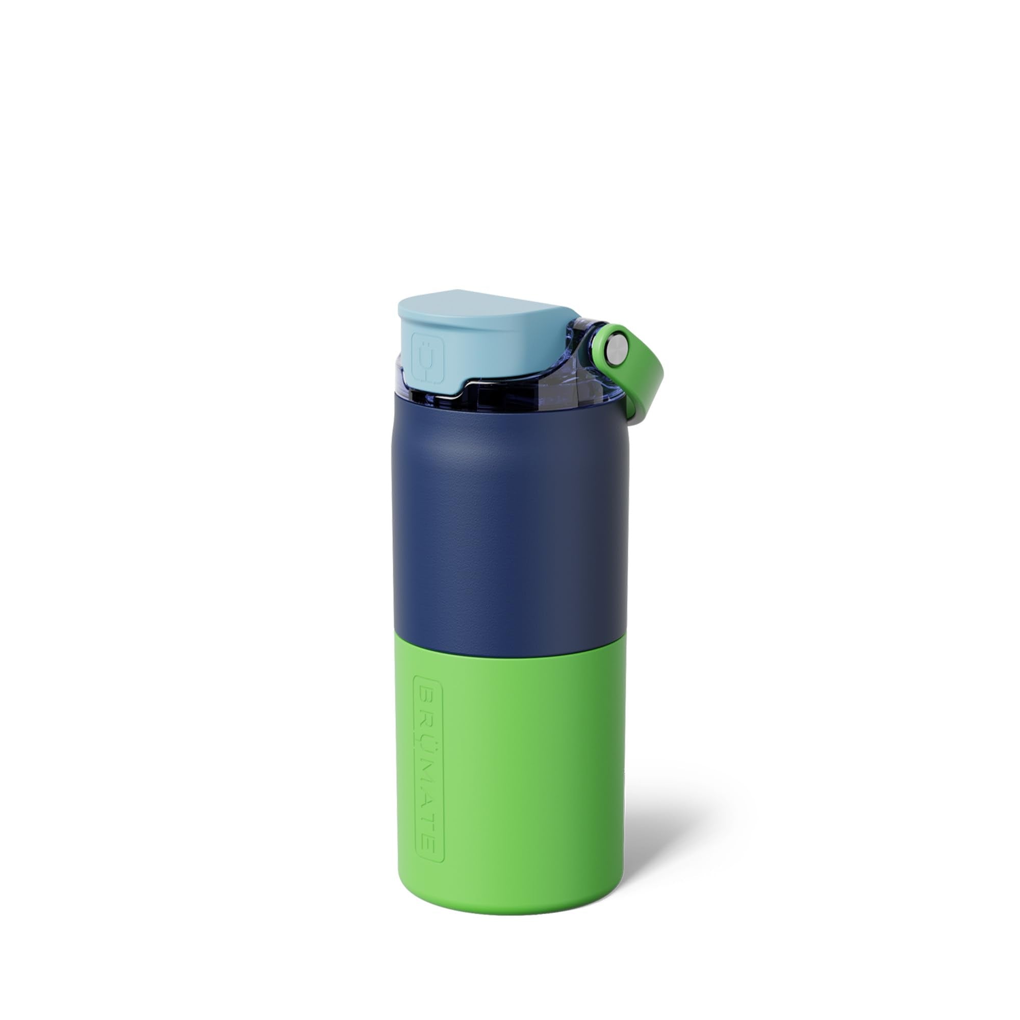 BrüMate Rise 25oz Water Bottle With 100% Leakproof Covered Silicone Straw | Insulated Stainless Steel Water Bottle | Cup-Holder Friendly | Fast Flow | Soft Sip Silicone Spout | BPA-Free (Sage)