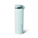 BrüMate Rise 25oz Water Bottle With 100% Leakproof Covered Silicone Straw | Insulated Stainless Steel Water Bottle | Cup-Holder Friendly | Fast Flow | Soft Sip Silicone Spout | BPA-Free (Sage)