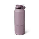 BrüMate Rise 25oz Water Bottle With 100% Leakproof Covered Silicone Straw | Insulated Stainless Steel Water Bottle | Cup-Holder Friendly | Fast Flow | Soft Sip Silicone Spout | BPA-Free (Sage)