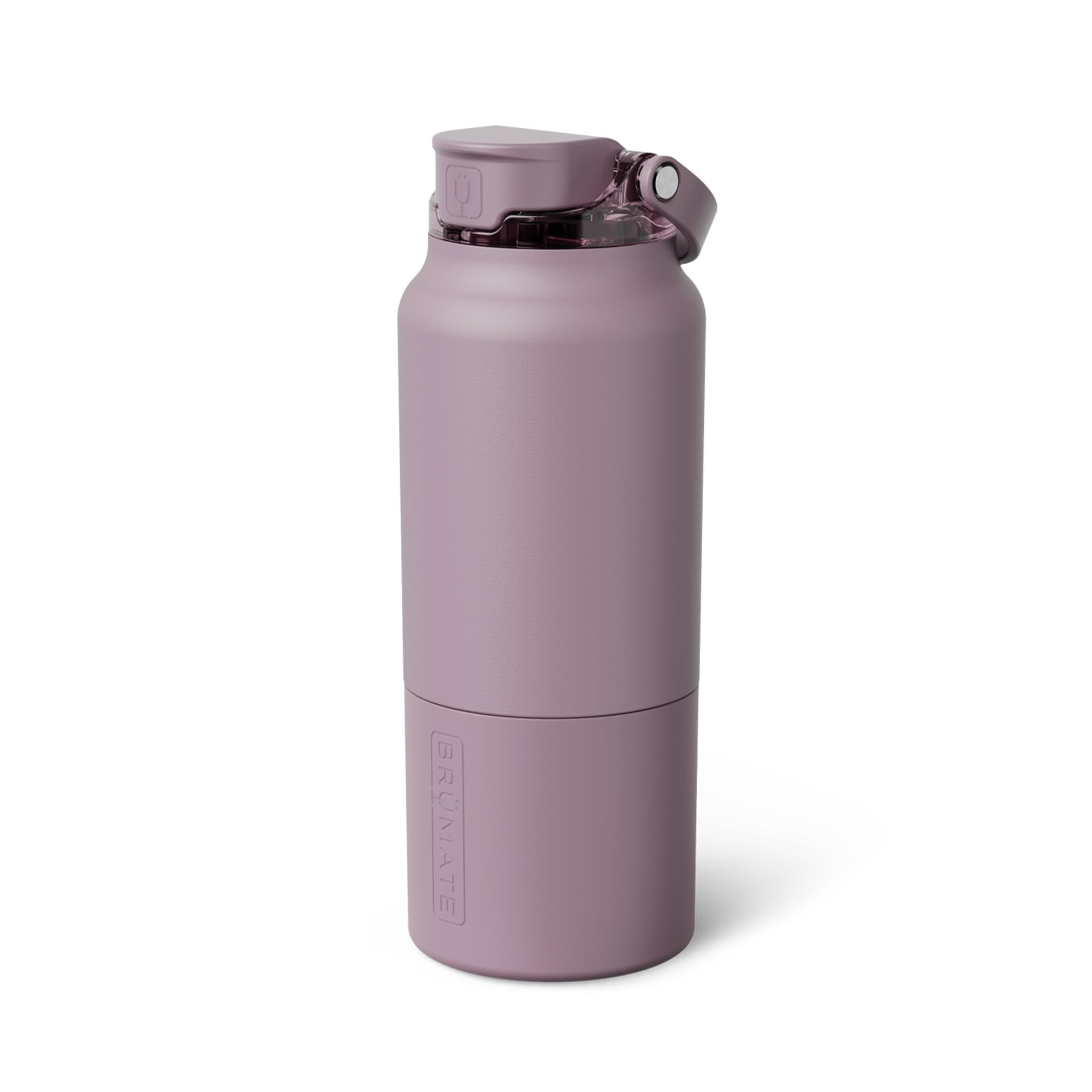 BrüMate Rise 25oz Water Bottle With 100% Leakproof Covered Silicone Straw | Insulated Stainless Steel Water Bottle | Cup-Holder Friendly | Fast Flow | Soft Sip Silicone Spout | BPA-Free (Sage)