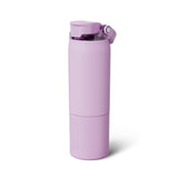 BrüMate Rise 25oz Water Bottle With 100% Leakproof Covered Silicone Straw | Insulated Stainless Steel Water Bottle | Cup-Holder Friendly | Fast Flow | Soft Sip Silicone Spout | BPA-Free (Sage)