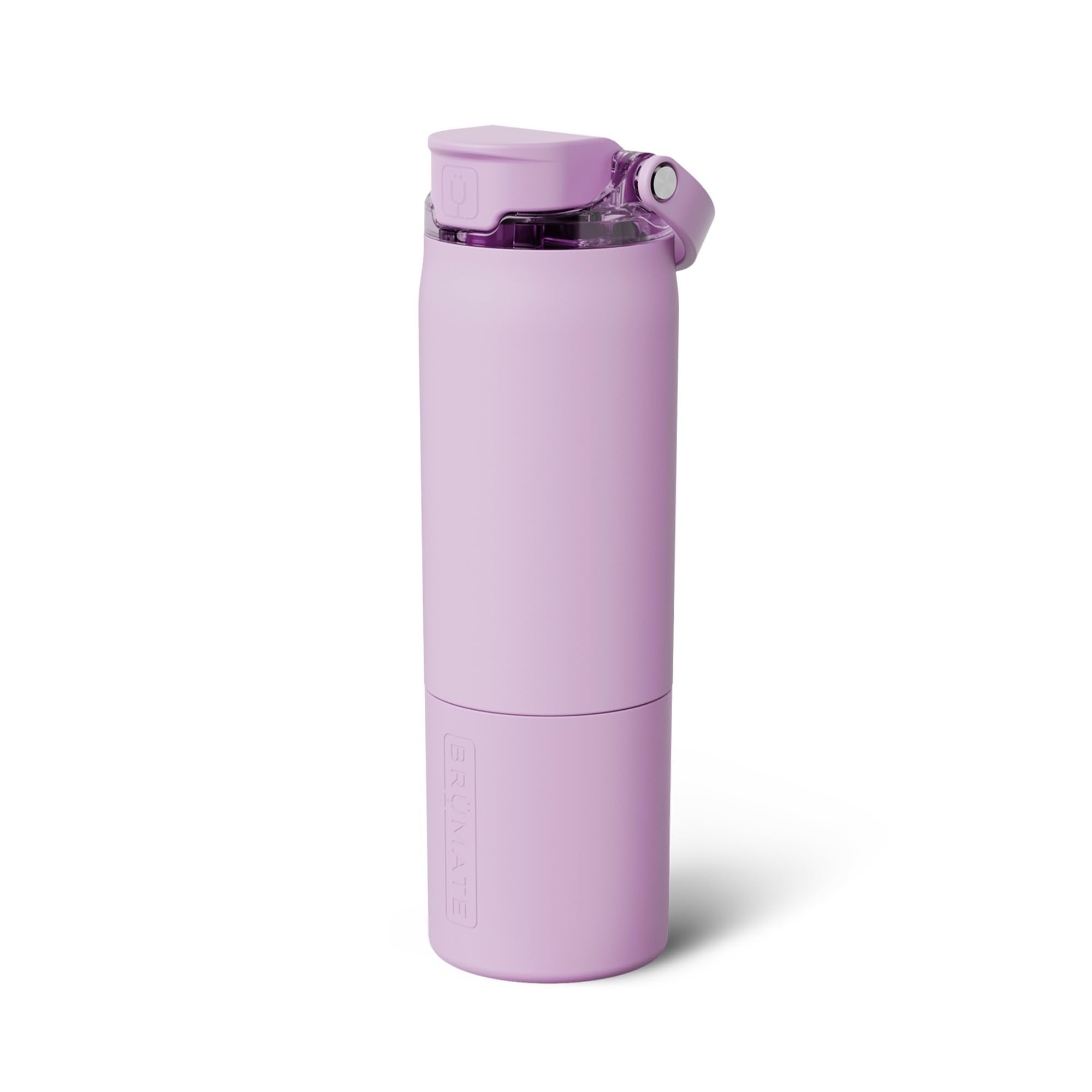 BrüMate Rise 25oz Water Bottle With 100% Leakproof Covered Silicone Straw | Insulated Stainless Steel Water Bottle | Cup-Holder Friendly | Fast Flow | Soft Sip Silicone Spout | BPA-Free (Sage)