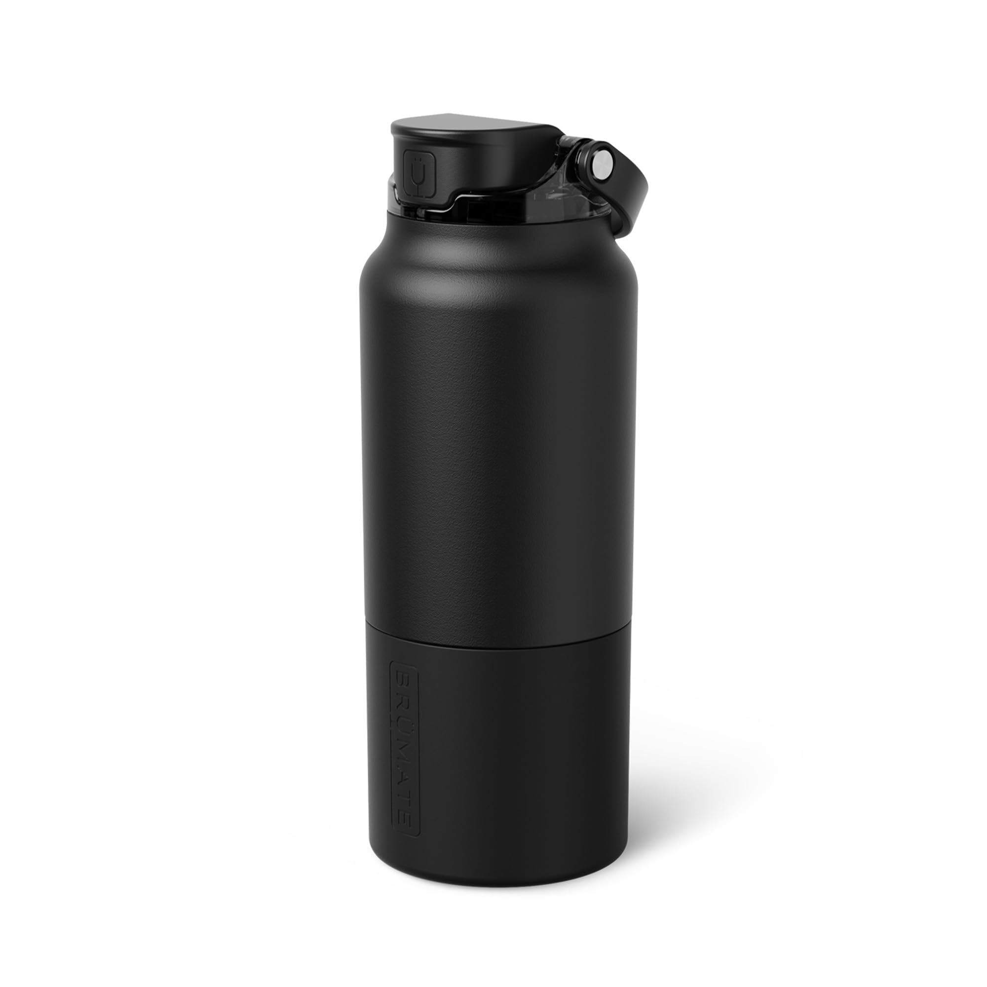 BrüMate Rise 25oz Water Bottle With 100% Leakproof Covered Silicone Straw | Insulated Stainless Steel Water Bottle | Cup-Holder Friendly | Fast Flow | Soft Sip Silicone Spout | BPA-Free (Sage)