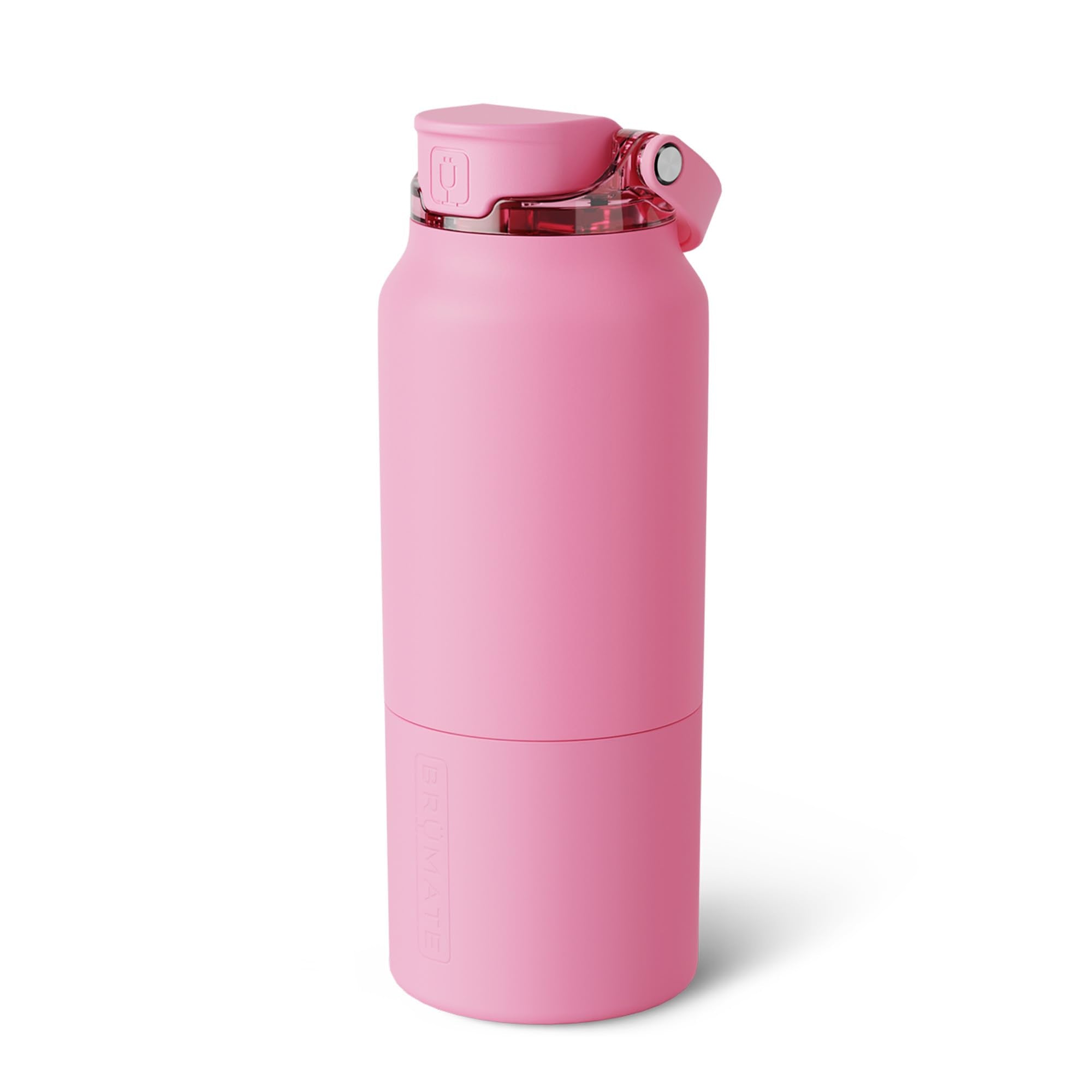 BrüMate Rise 25oz Water Bottle With 100% Leakproof Covered Silicone Straw | Insulated Stainless Steel Water Bottle | Cup-Holder Friendly | Fast Flow | Soft Sip Silicone Spout | BPA-Free (Sage)