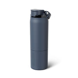 BrüMate Rise 25oz Water Bottle With 100% Leakproof Covered Silicone Straw | Insulated Stainless Steel Water Bottle | Cup-Holder Friendly | Fast Flow | Soft Sip Silicone Spout | BPA-Free (Sage)