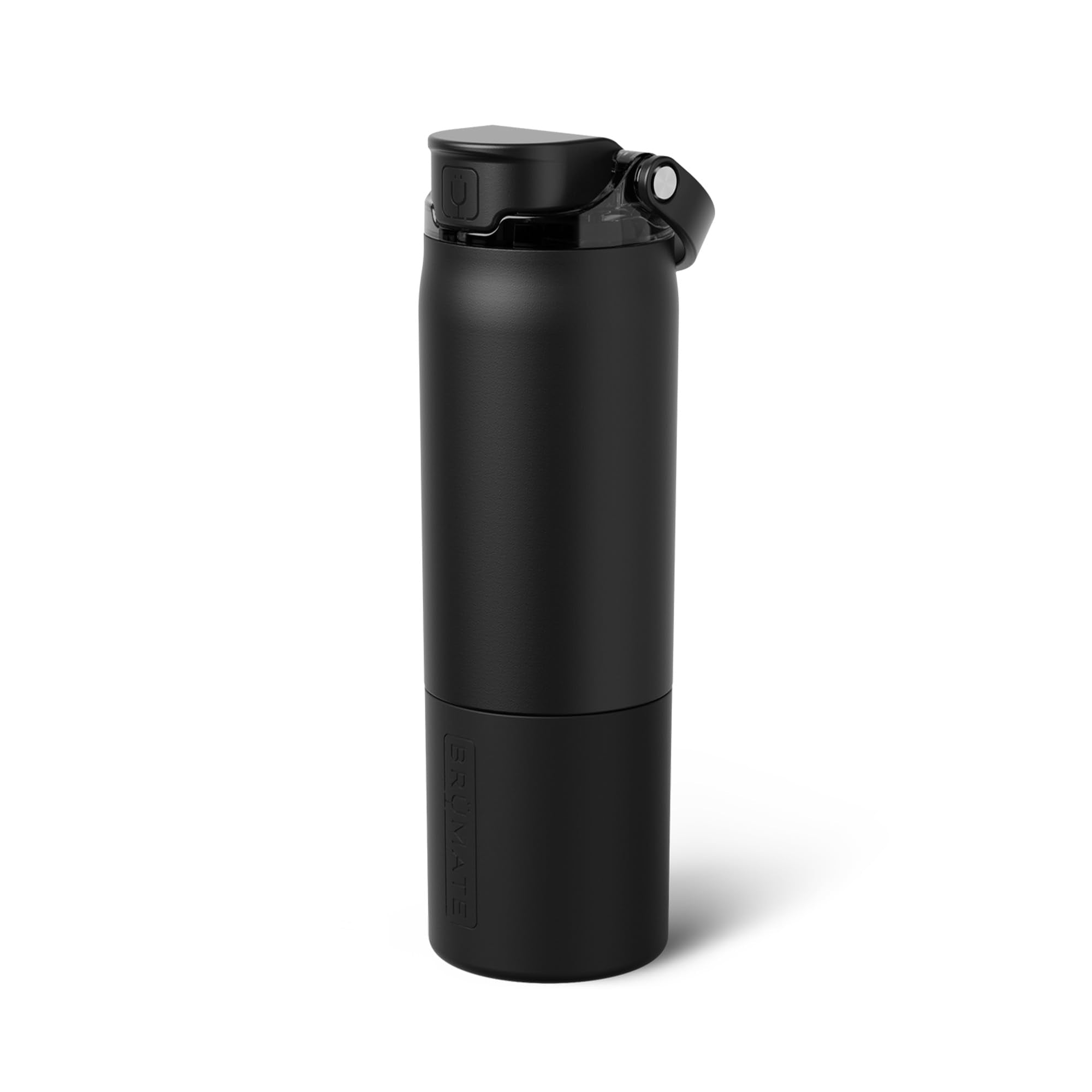 BrüMate Rise 25oz Water Bottle With 100% Leakproof Covered Silicone Straw | Insulated Stainless Steel Water Bottle | Cup-Holder Friendly | Fast Flow | Soft Sip Silicone Spout | BPA-Free (Sage)