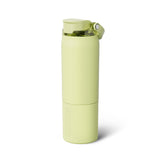 BrüMate Rise 25oz Water Bottle With 100% Leakproof Covered Silicone Straw | Insulated Stainless Steel Water Bottle | Cup-Holder Friendly | Fast Flow | Soft Sip Silicone Spout | BPA-Free (Sage)