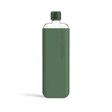 memobottle SLIM (Sea Mist) Bundle - 15oz (450ml) - Bottle, silicone sleeve & lid | Sleek, Slim & Flat Water Bottle for Bags & Laptops | BPA Free Tritan | Modern, Minimalist | Ideal for Daily Use