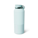 BrüMate Rise 25oz Water Bottle With 100% Leakproof Covered Silicone Straw | Insulated Stainless Steel Water Bottle | Cup-Holder Friendly | Fast Flow | Soft Sip Silicone Spout | BPA-Free (Sage)