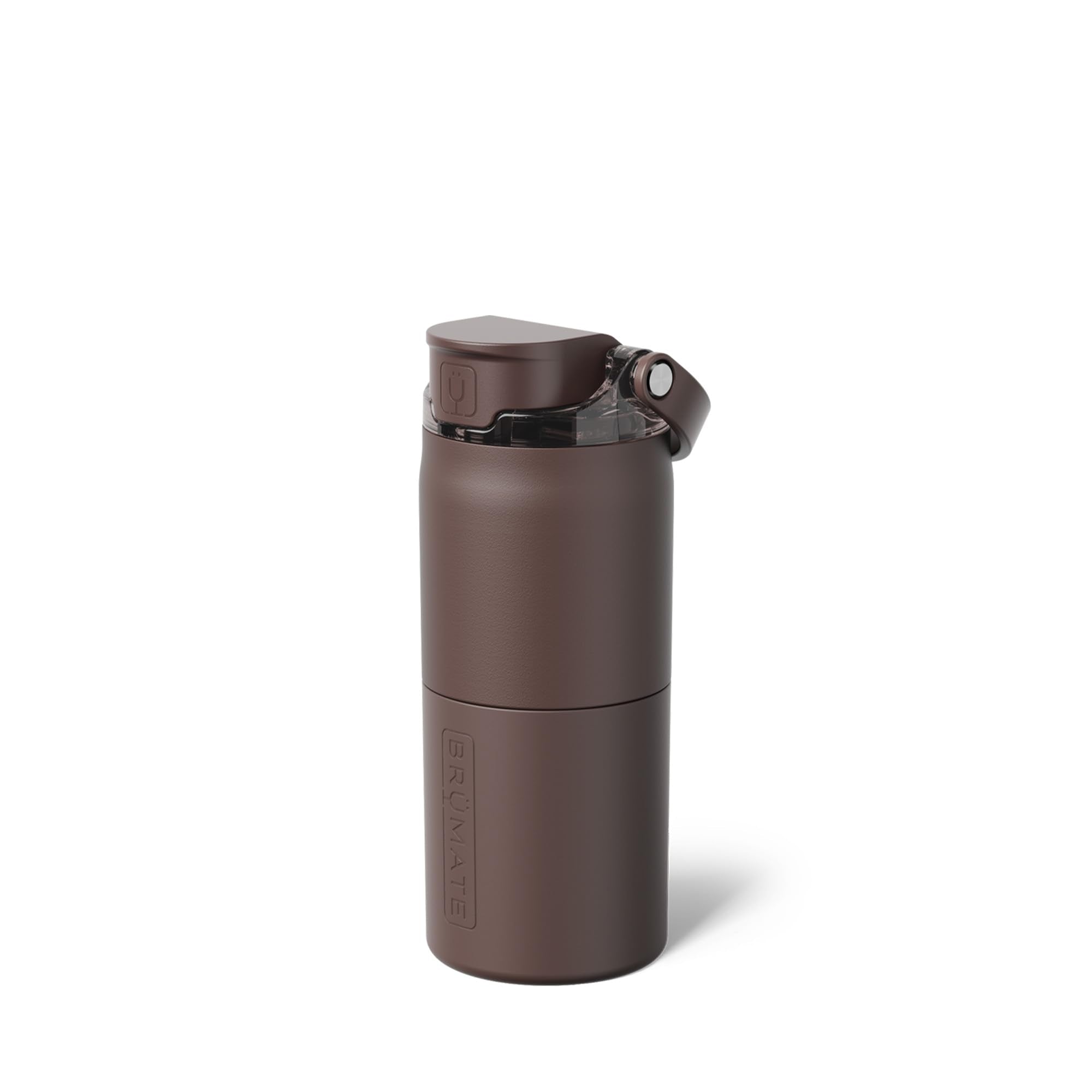 BrüMate Rise 25oz Water Bottle With 100% Leakproof Covered Silicone Straw | Insulated Stainless Steel Water Bottle | Cup-Holder Friendly | Fast Flow | Soft Sip Silicone Spout | BPA-Free (Sage)