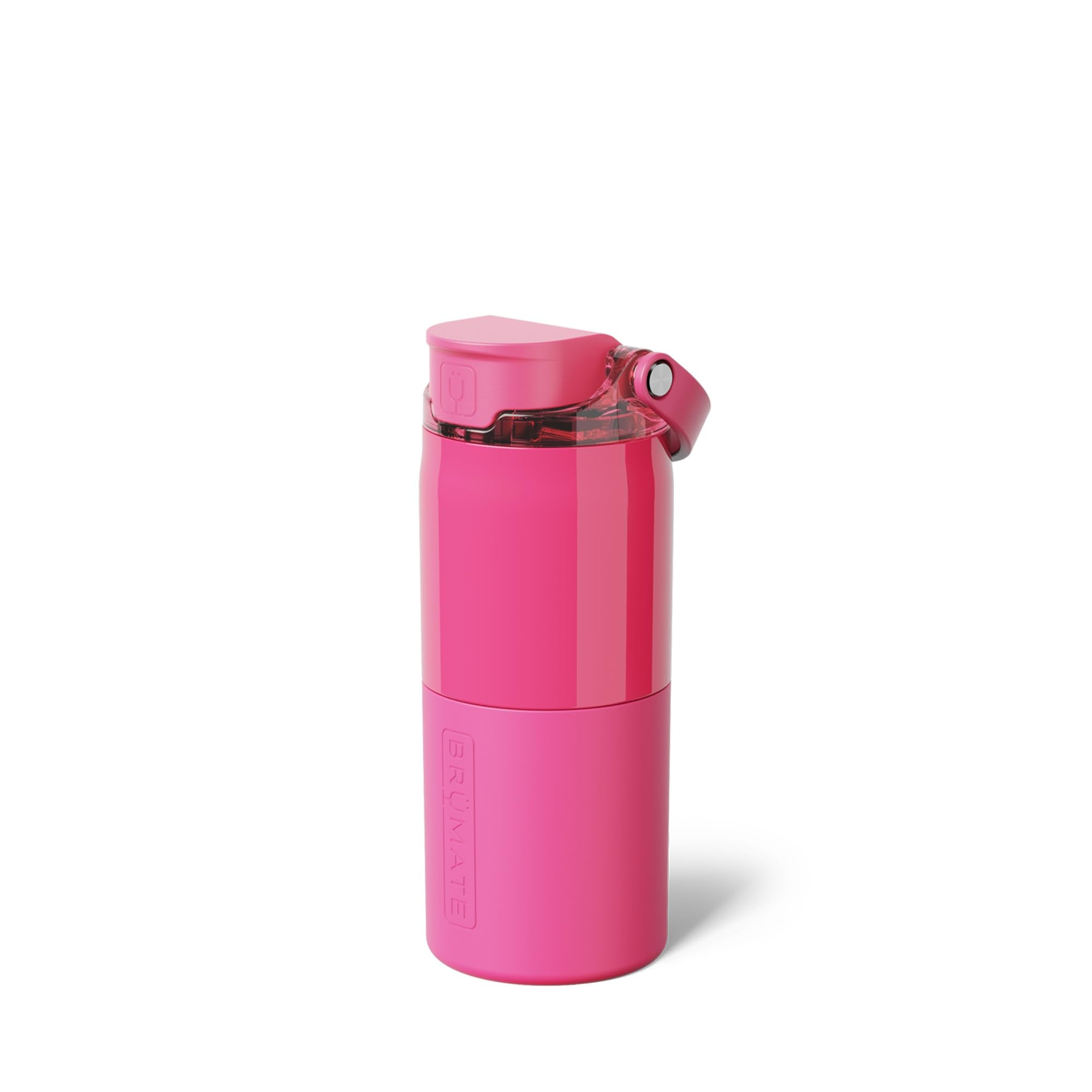BrüMate Rise 25oz Water Bottle With 100% Leakproof Covered Silicone Straw | Insulated Stainless Steel Water Bottle | Cup-Holder Friendly | Fast Flow | Soft Sip Silicone Spout | BPA-Free (Sage)