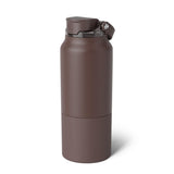 BrüMate Rise 25oz Water Bottle With 100% Leakproof Covered Silicone Straw | Insulated Stainless Steel Water Bottle | Cup-Holder Friendly | Fast Flow | Soft Sip Silicone Spout | BPA-Free (Sage)