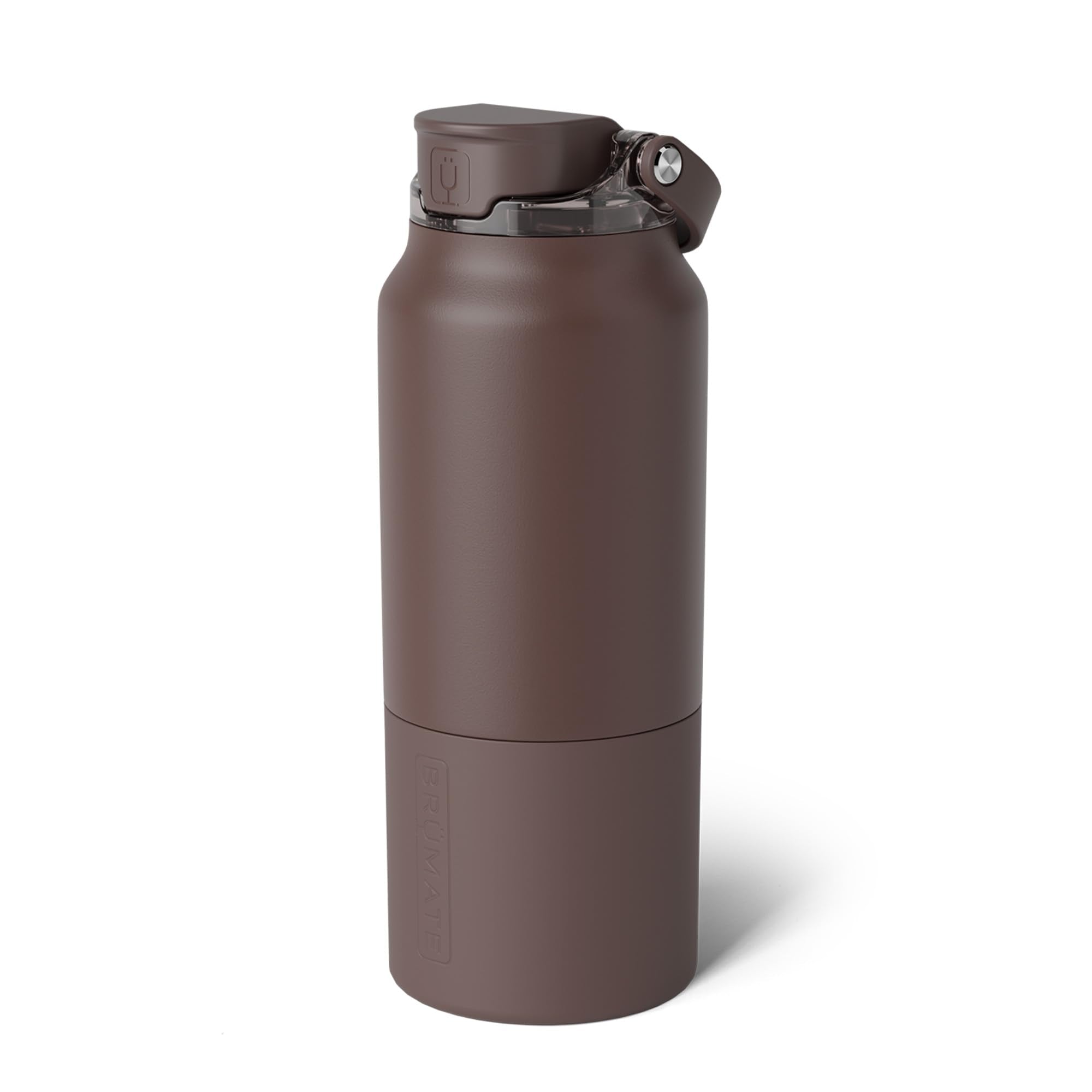 BrüMate Rise 25oz Water Bottle With 100% Leakproof Covered Silicone Straw | Insulated Stainless Steel Water Bottle | Cup-Holder Friendly | Fast Flow | Soft Sip Silicone Spout | BPA-Free (Sage)