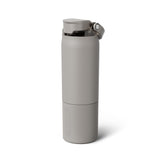 BrüMate Rise 25oz Water Bottle With 100% Leakproof Covered Silicone Straw | Insulated Stainless Steel Water Bottle | Cup-Holder Friendly | Fast Flow | Soft Sip Silicone Spout | BPA-Free (Sage)