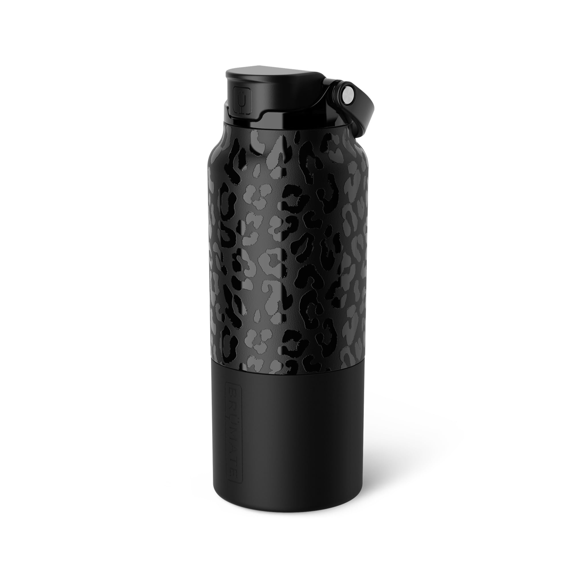 BrüMate Rise 25oz Water Bottle With 100% Leakproof Covered Silicone Straw | Insulated Stainless Steel Water Bottle | Cup-Holder Friendly | Fast Flow | Soft Sip Silicone Spout | BPA-Free (Sage)