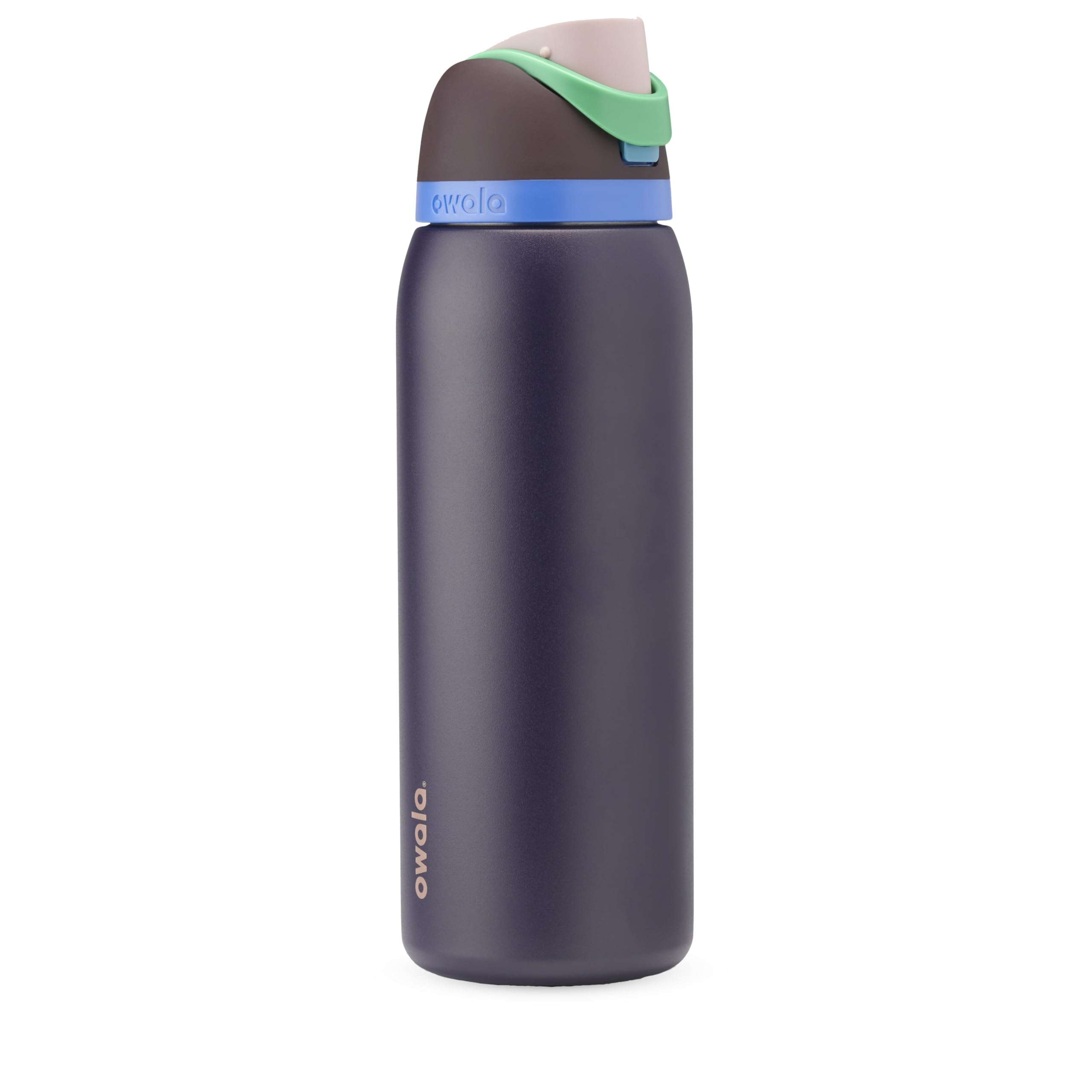 Owala FreeSip Stainless Steel Water Bottle 24 oz Very, Very Dark