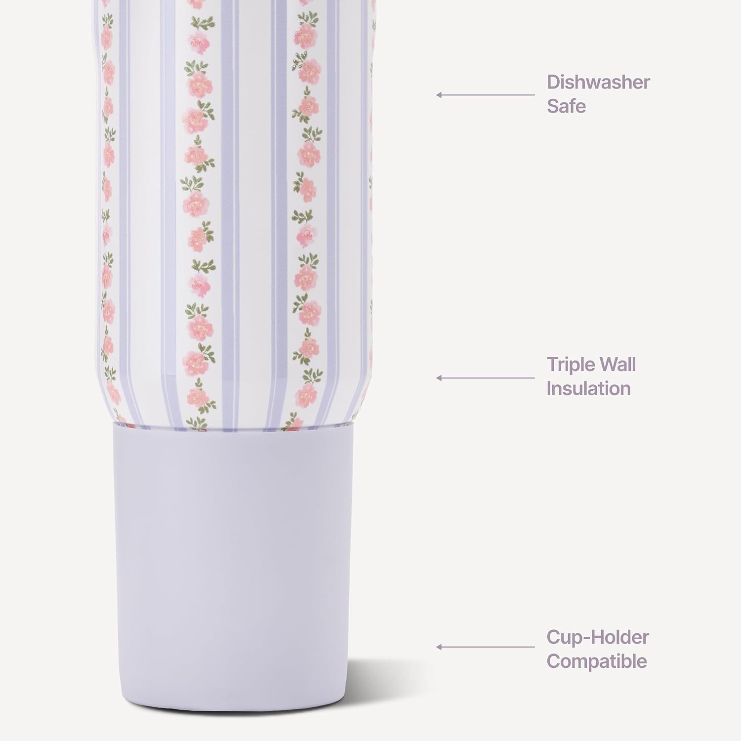 HydroJug Sport 20 oz Insulated Stainless Steel Water Bottle, Primrose