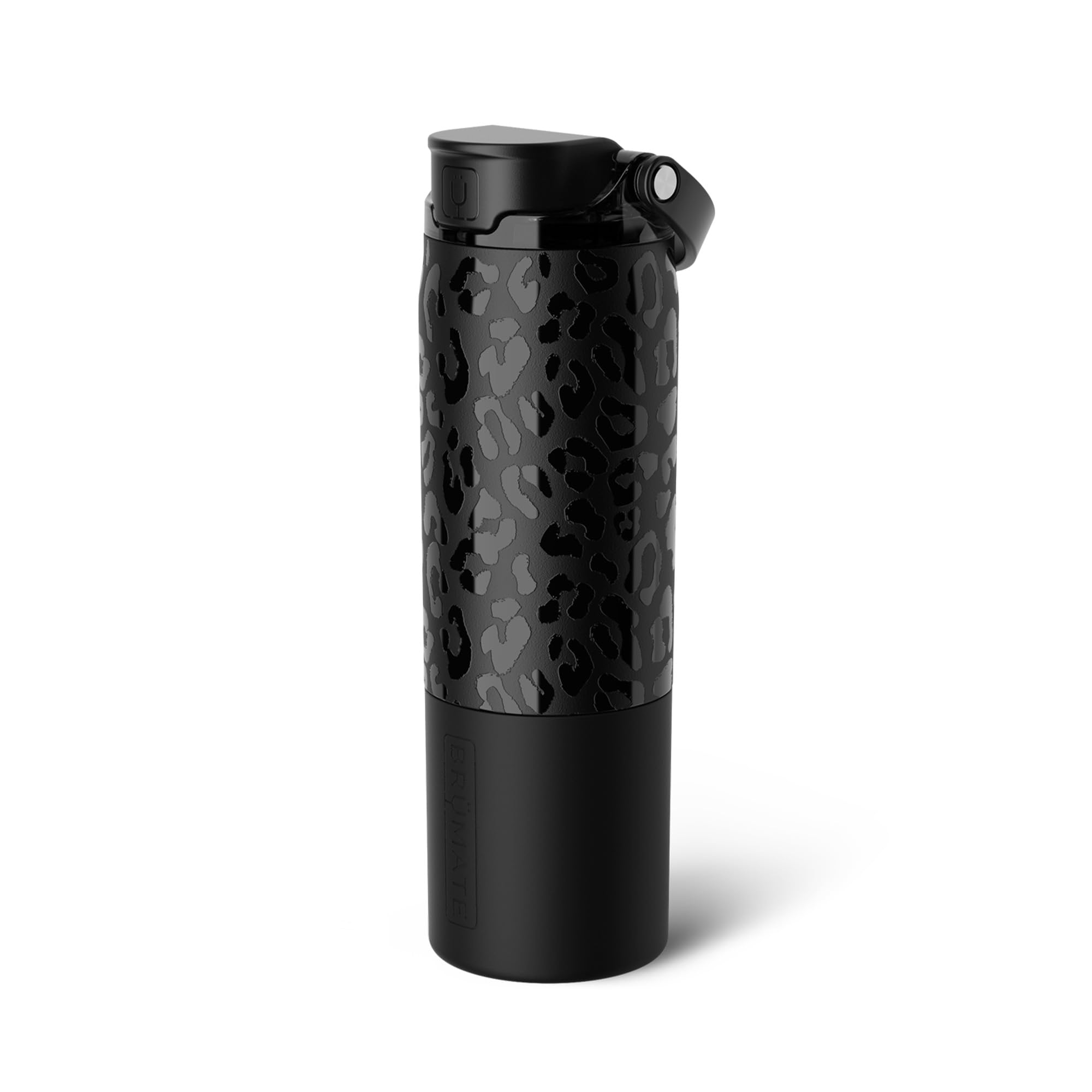 BrüMate Rise 25oz Water Bottle With 100% Leakproof Covered Silicone Straw | Insulated Stainless Steel Water Bottle | Cup-Holder Friendly | Fast Flow | Soft Sip Silicone Spout | BPA-Free (Sage)