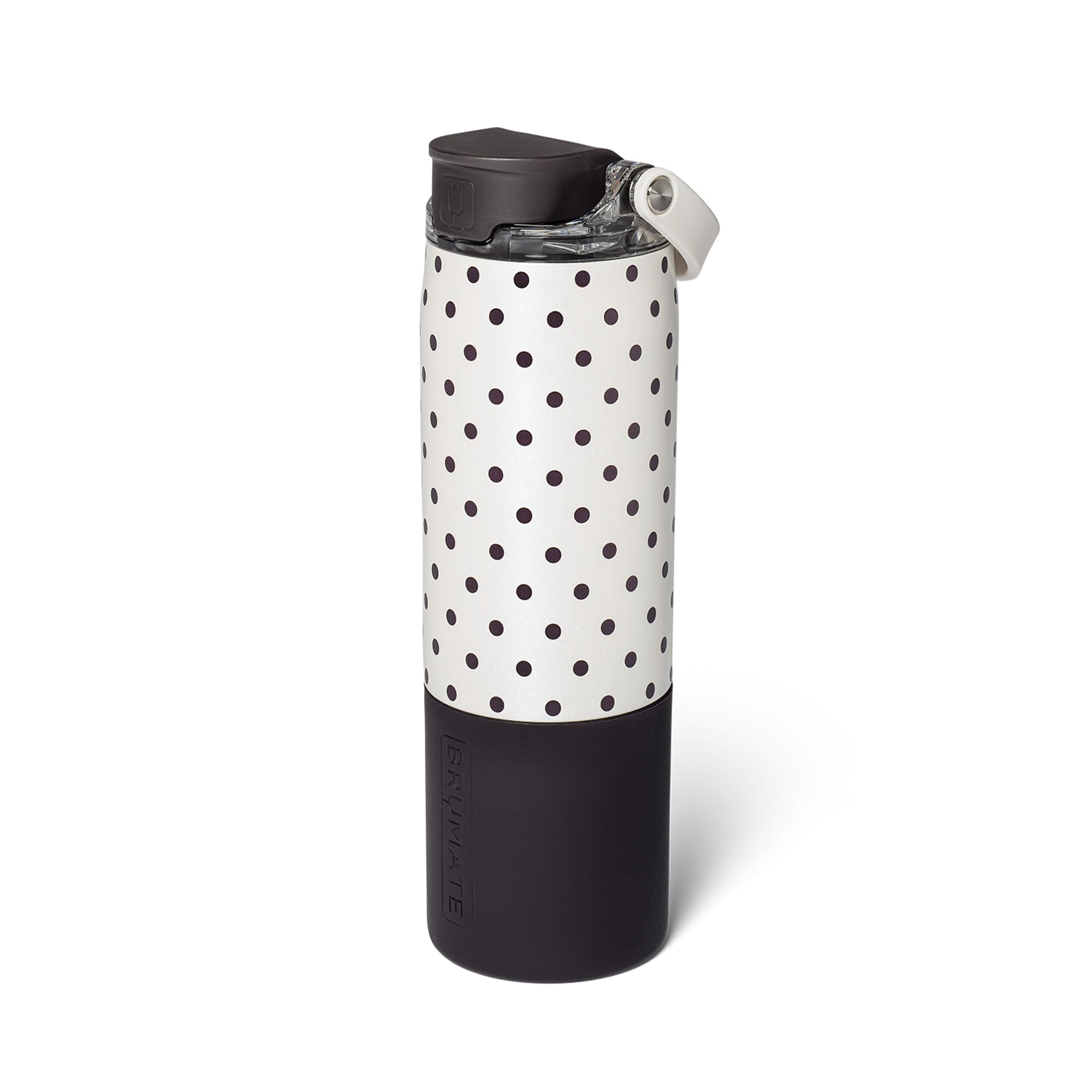 BrüMate Rise 25oz Water Bottle With 100% Leakproof Covered Silicone Straw | Insulated Stainless Steel Water Bottle | Cup-Holder Friendly | Fast Flow | Soft Sip Silicone Spout | BPA-Free (Sage)