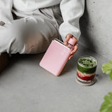 memobottle A6 (Cherry blossom) Bundle - 12oz (375ml) - Bottle, silicone sleeve & lid | Compact Water Bottle For Bags & Small Pockets | BPA Free Tritan | Modern, Minimalist | For Gym & Work