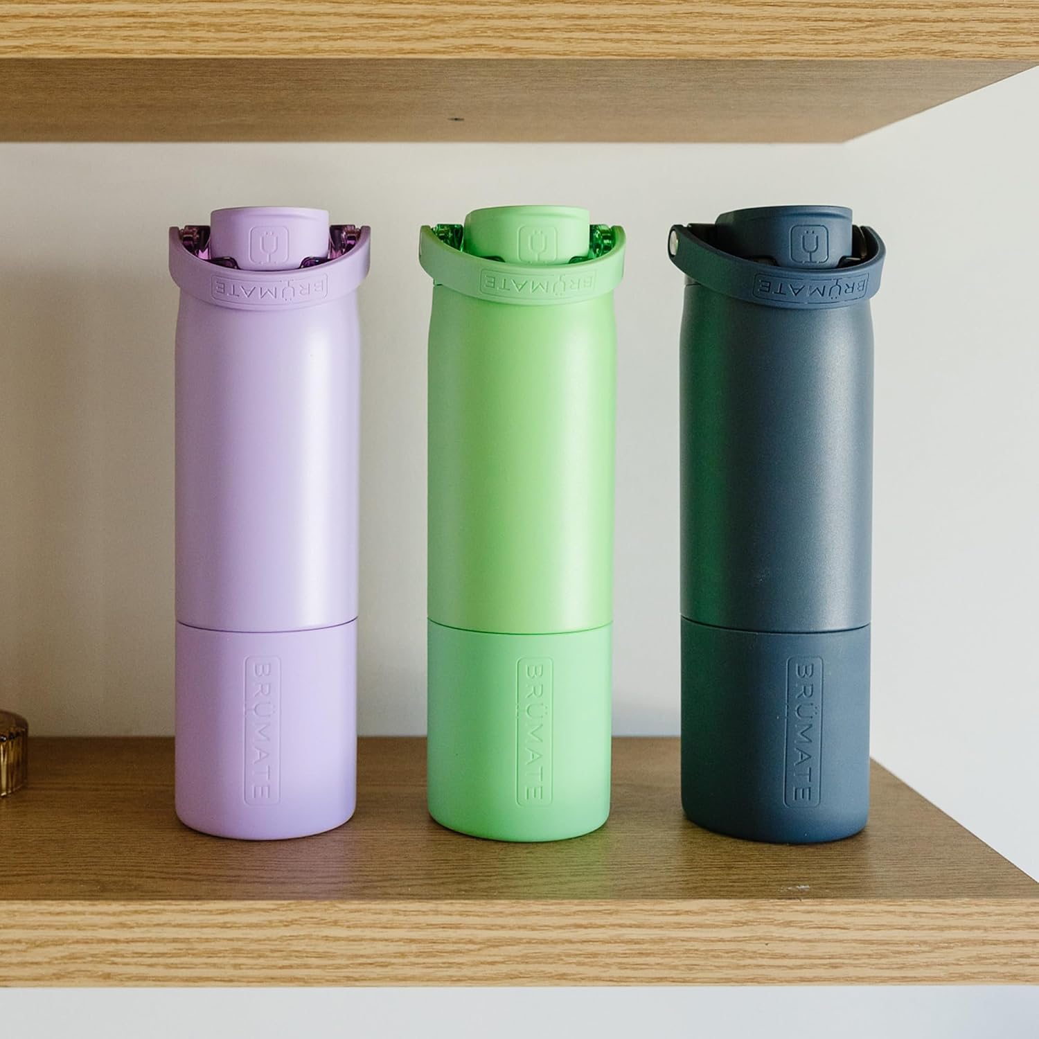 BrüMate Rise 25oz Water Bottle With 100% Leakproof Covered Silicone Straw | Insulated Stainless Steel Water Bottle | Cup-Holder Friendly | Fast Flow | Soft Sip Silicone Spout | BPA-Free (Sage)