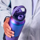 BrüMate Rise 25oz Water Bottle With 100% Leakproof Covered Silicone Straw | Insulated Stainless Steel Water Bottle | Cup-Holder Friendly | Fast Flow | Soft Sip Silicone Spout | BPA-Free (Sage)