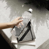 memobottle Slim - 15oz (450ml) - Sleek, Slim & Flat Water Bottle for Bags, Laptops & Books | BPA Free Tritan | Modern, Minimalist | Ideal for Gym & Daily Use